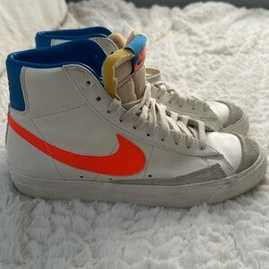 Nike blazers limited edition color sold out orange/blue women’s size 9 real nice